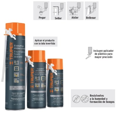 Espumas expansivas Truper