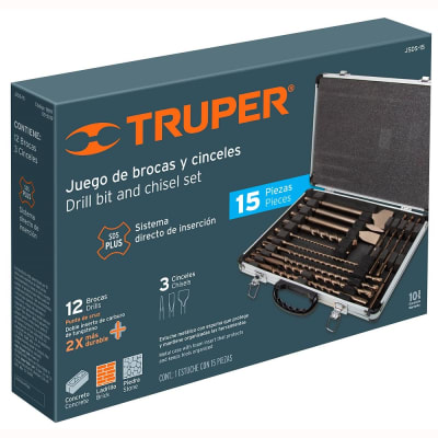 Juego de brocas y cinceles SDS plus Truper