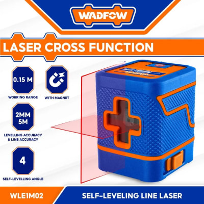 Nivel laser de 2 lineas rojas WADFOW