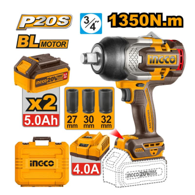 LLAVE DE IMPACTO 20V 1350N.M. +BAT+CARGADO R+SOCKET+MAL ETIN