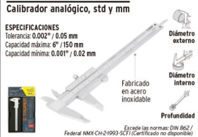 Calibrador analógico 6