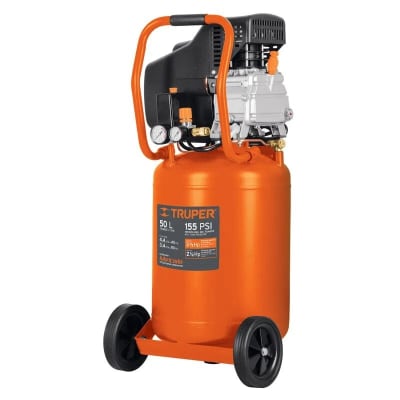 Compresora vertical de 50lt Truper