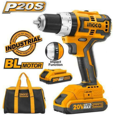 Taladro Percutor Brushless de 20V Ingco