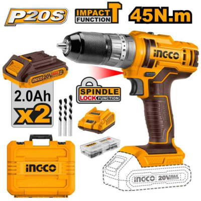 CIDLI201452 Taladro de impacto +CARGADOR +2BATERIA2.0Ah ACC18+1+1