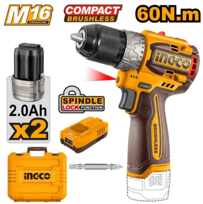 TALADRO ATORNILLADOR INALAMBRICO 16V +1CARGADOR+2 BAT