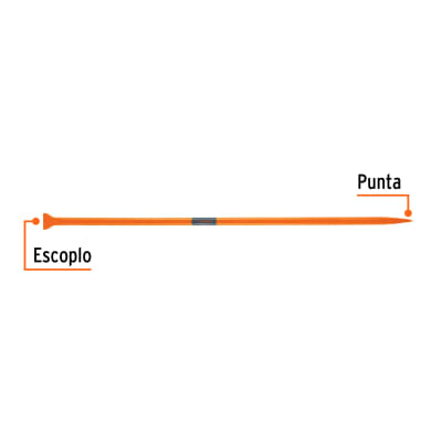 BARRETA DE PUNTA, ESCOPLO 67MM 1 1/4