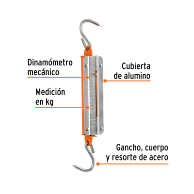 Báscula capacidad 50 kg romana de resorte