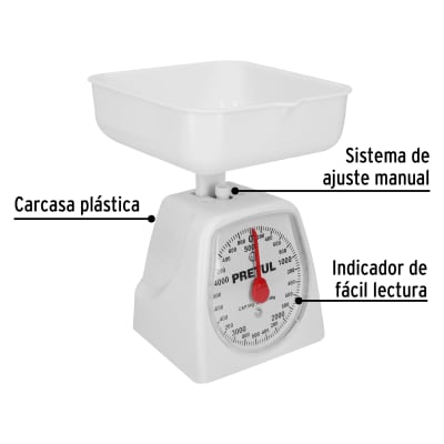 Báscula mecánica para cocina 5 Kg