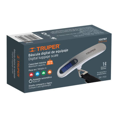 Báscula electrónica para equipaje, de pilas, 50 kg