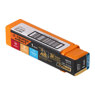 Broca HSS 1.0 mm Trugold para metal(Unidad de Venta 10 Pieza)