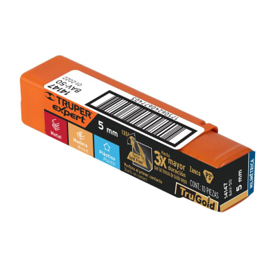 Broca HSS 5.0 mm Trugold para metal(Unidad de Venta 10 Pieza)