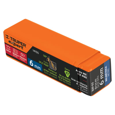 Broca HSS 6.0 mm Trugold para metal(Unidad de Venta 10 Pieza