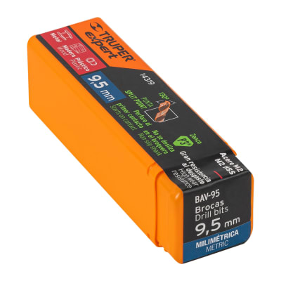 Broca HSS 9.5 mm Trugold para metal(Unidad de Venta 5 Pieza)