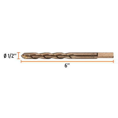 Broca para concreto de 1/2 x 6