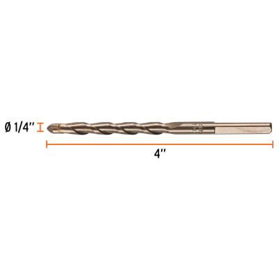 Broca para concreto de 1/4 x 4