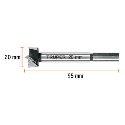 Broca forstner 20 mm para madera
