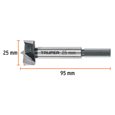 Broca forstner 25 mm para madera