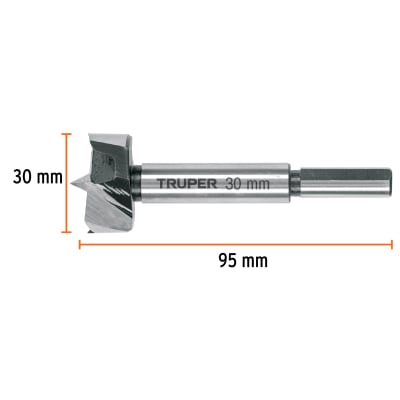 Broca forstner 30 mm para madera
