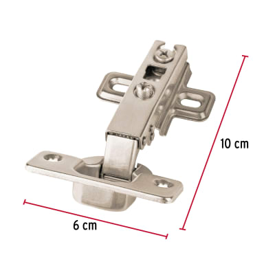 Bolsa c/2 bisagras bidimensionales de 110° cobertura media