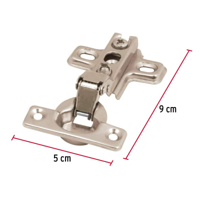 Bolsa c/2 bisagras bidimensionales de 95° cobertura media