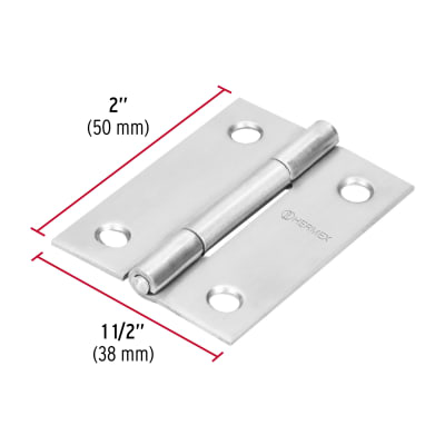 Bisagra rectangular 2-1/2