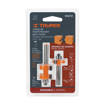 Juego de machimbrador, 7/8