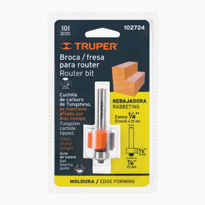 Broca para router, rebajado, 7/8