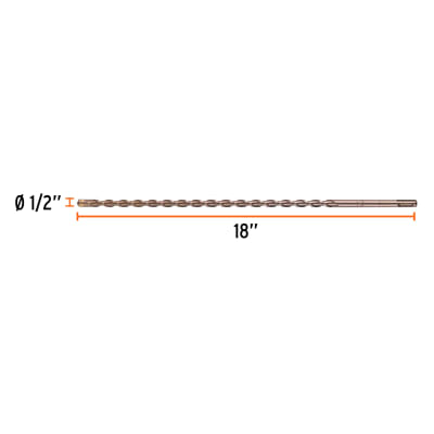 Broca SDS Plus 1/2 x 18