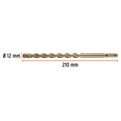 Broca SDS Plus 12 x 210 mm