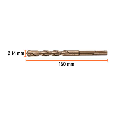 Broca SDS Plus 14 x 160 mm