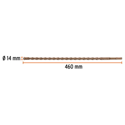 Broca SDS Plus 14 x 460 mm