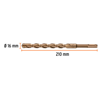 Broca SDS Plus 16 x 210 mm