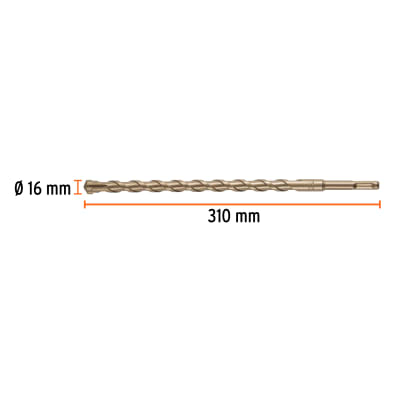 Broca SDS Plus 16 x 310 mm