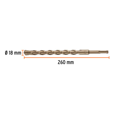 Broca SDS Plus 18 x 260 mm