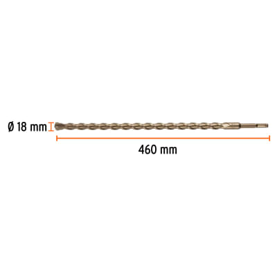 Broca SDS Plus 18 x 460 mm