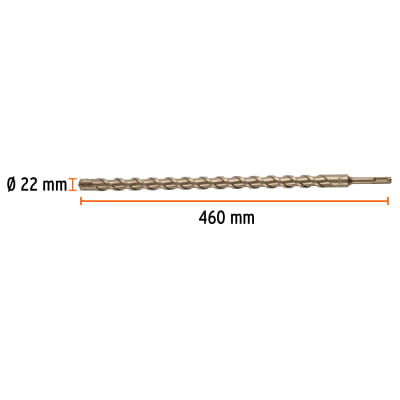 Broca SDS Plus 22 x 460 mm