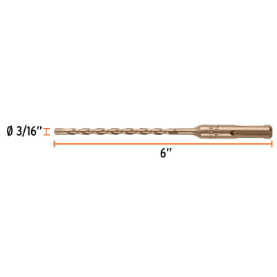 Broca SDS Plus 3/16 x 6