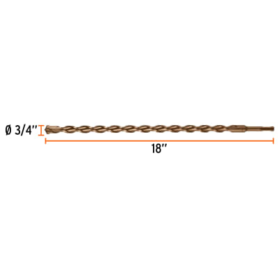 Broca SDS Plus 3/4 x 18