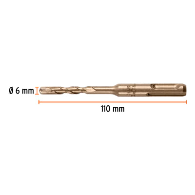 Broca SDS Plus 6 x 110 mm