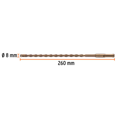 Broca SDS Plus 8 x 260 mm
