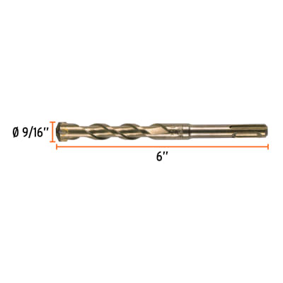 Broca SDS Plus 9/16 x 6