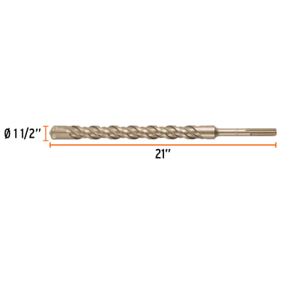 Broca SDS Ma x de 1-1/2 x 21