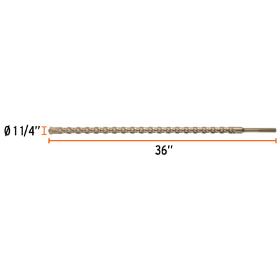 Broca SDS Ma x de 1-1/4 x 36