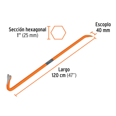 Barreta pata de cabra bu-120