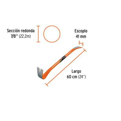 Barreta pata de cabra BU-60X