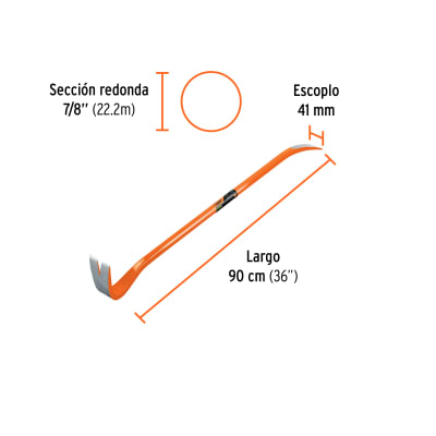 Barreta pata de cabra bu-90x