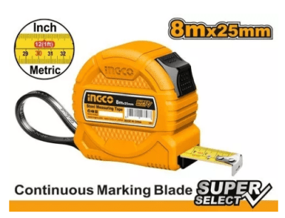 WINCHA DE ACERO 8M*25MM