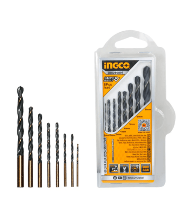 SET DE 8PIEZAS BROCA PARA FIERRO