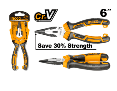 Pinza Alicate Punta Doblada Ingco 6''