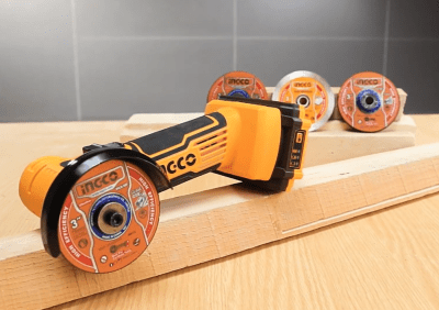 MINI AMOLADORA 20V 76mm +DISCOS+LLAVE+ BAT+CARGADOR